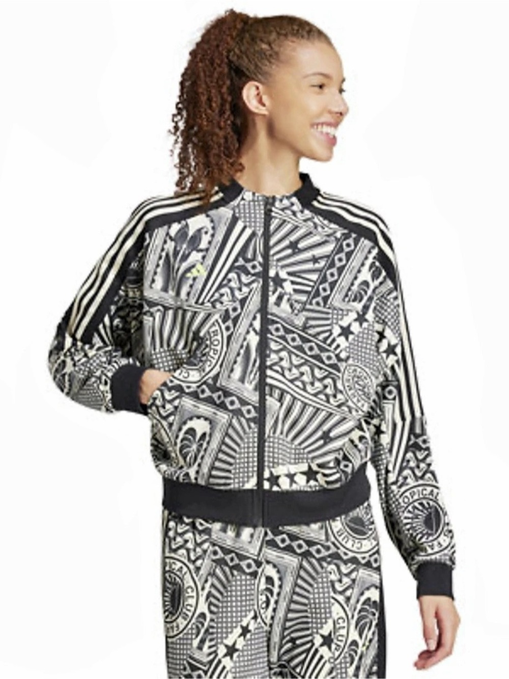 🖤 RARE 🤍 adidas x FARM Rio House of Tiro Track Top Bomber Jacket